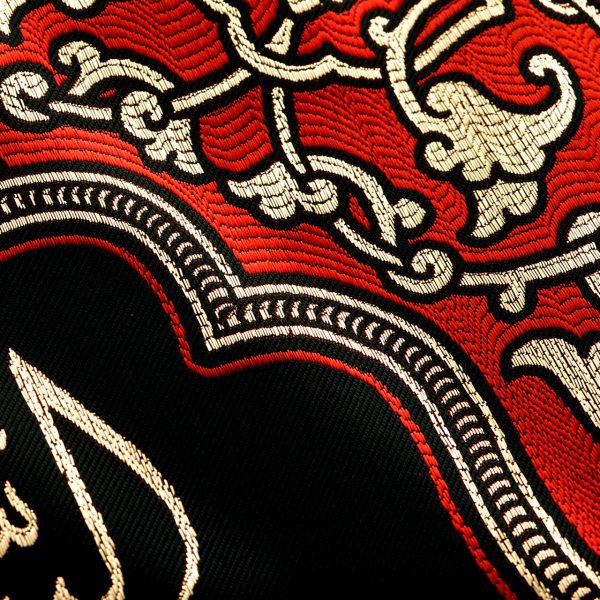 يافطة تطريز ذهبي يا أبا الفضل العباس 65×120 سم