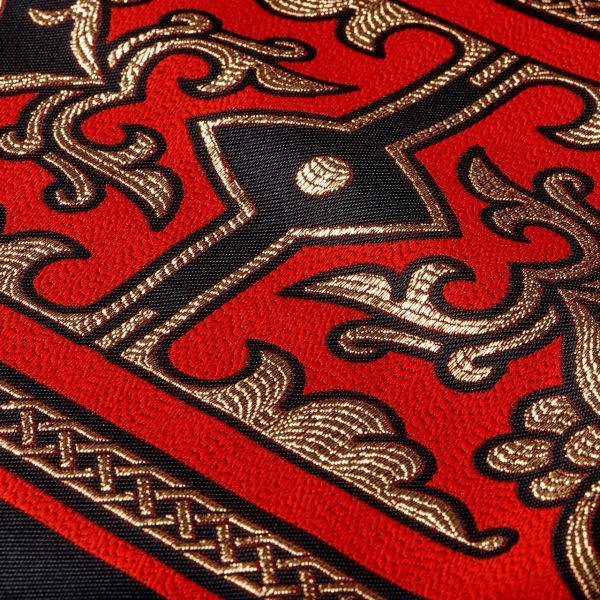 يافطة تطريز ذهبي يا ليتني كنت معكم 190×265 سم