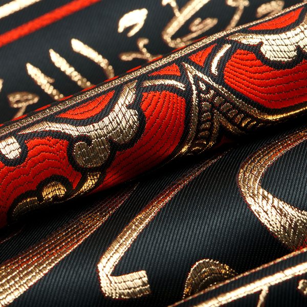 يافطة تطريز ذهبي قمر بني هاشم 120×225 سم