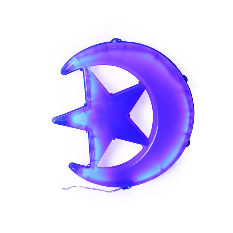 هلال ونجمة ضوء 30 سم