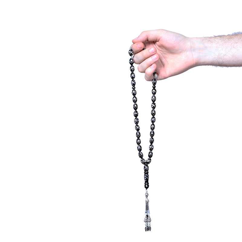 مسبحة يسر 33 حبة (مطعم فضة)