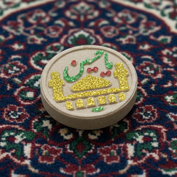 سجدة مدورة مذهبة 5.5×1.5 كود 10