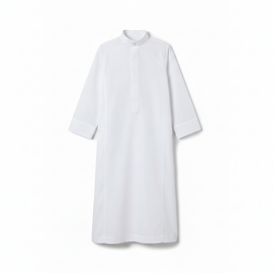 دشداشة ولادية بيضاء